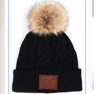 CC Exclusives Black Pom Beanie